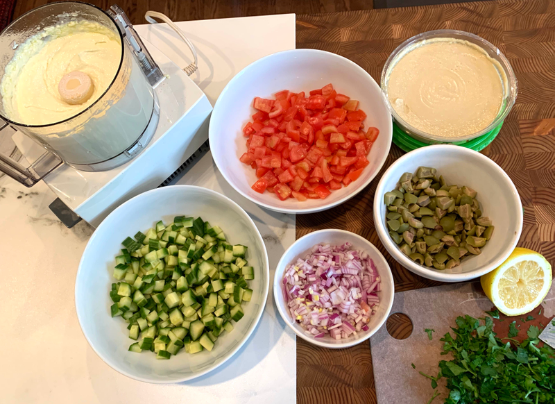 Illustration for article titled Take your summer 7-layer dip to the Mediterranean